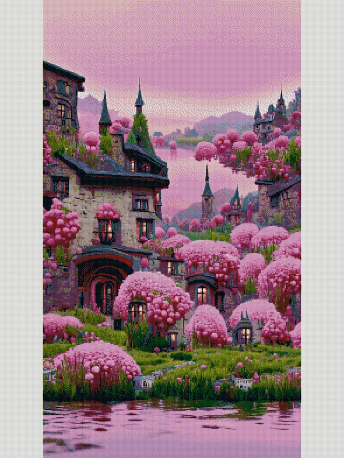 Full Round/Square Diamond Painting Kits | Scenery Flower 40x70cm 50x80cm