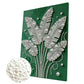 DIY Pearl Painting With Frame - Handmade Self-Adhesive Pearls - Green Plants (30*40cm)