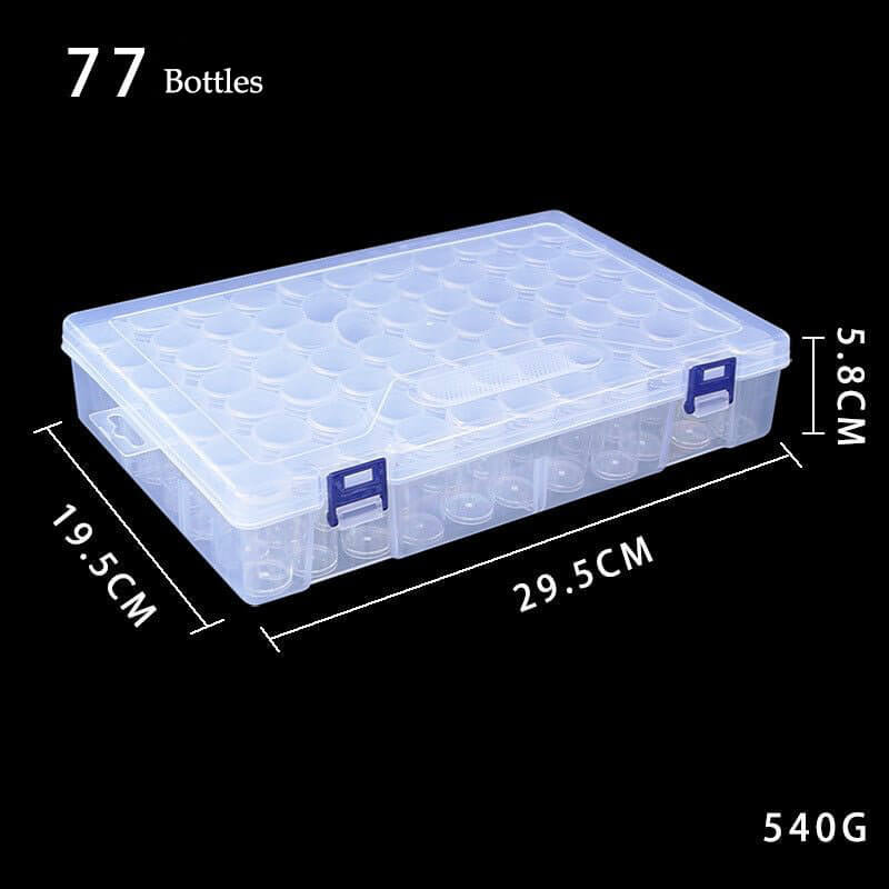 77 slots bottles diamond painting beads storage box