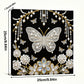 DIY Pearl Painting With Frame - Handmade Self-Adhesive Pearls - Butterfly (25*25cm) C