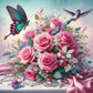 Diamond Painting - Full Round / Square - Butterfly And Rose Flower