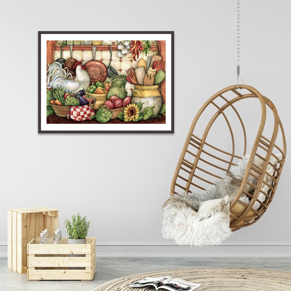 Diamond Painting - Full Round - Crowded Kitchen