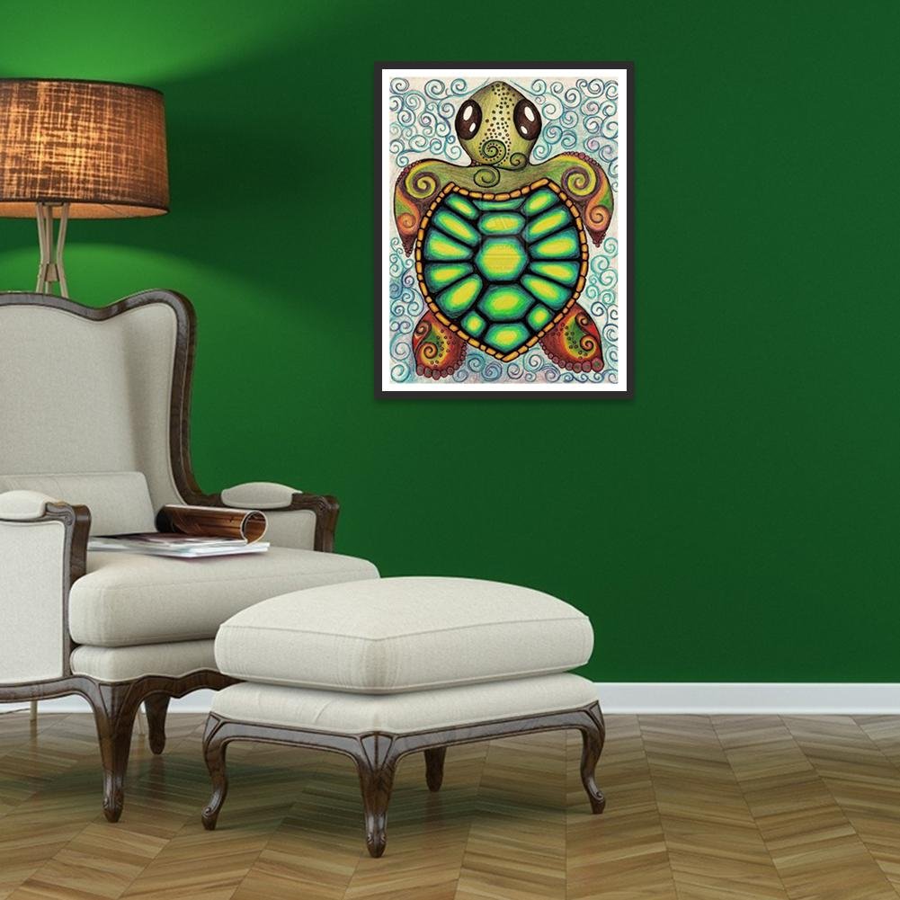 5D DIY Diamond Painting Kit - Full Round - Turtle