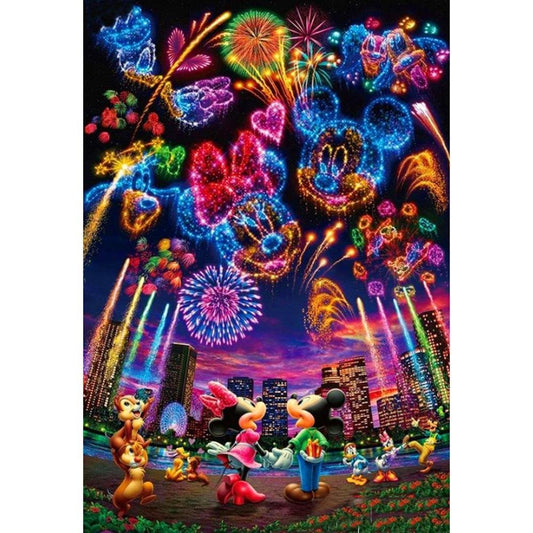 5D Diy Diamond Painting Kit Full Round Beads Cartoon Mouse