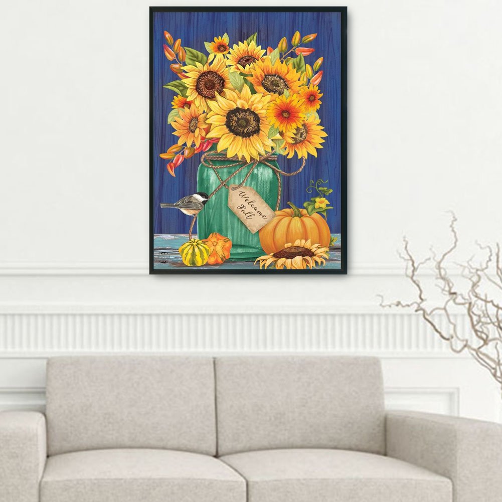 11ct Stamped Cross Stitch -Flowers  (36*46cm)