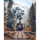 5D Diy Diamond Painting Kit Full Round Beads Train