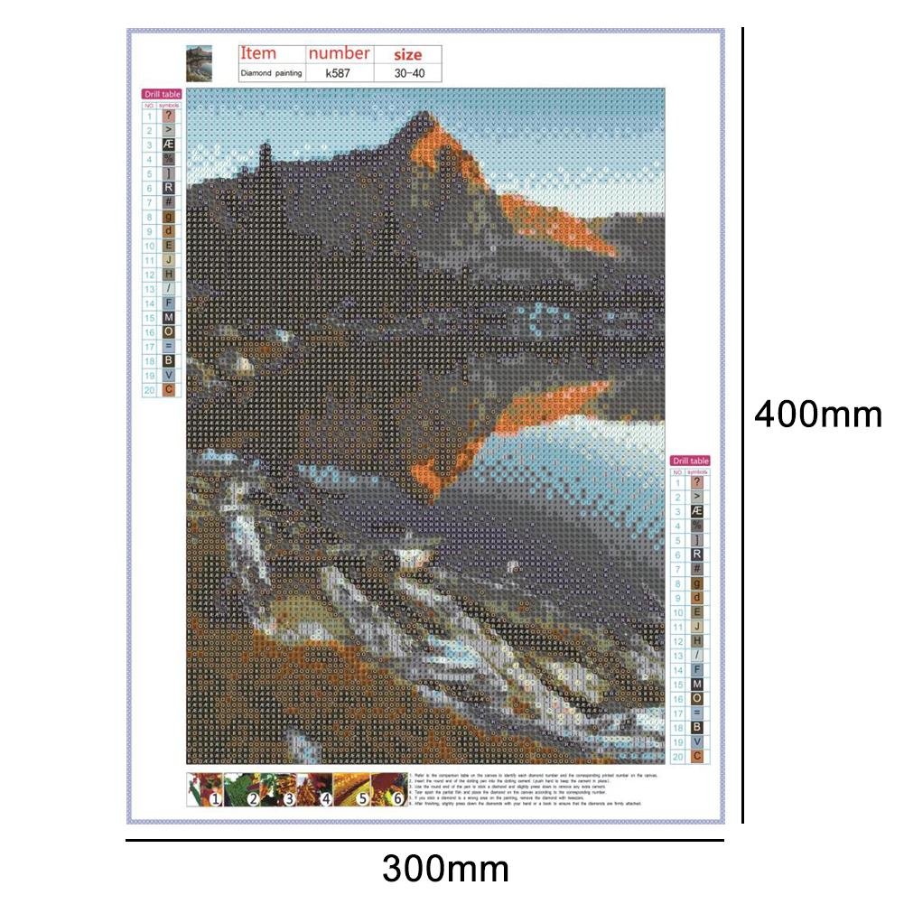 Diamond Painting - Full Round - Lake Mountain A