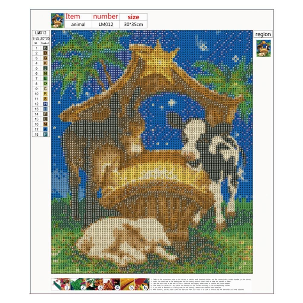Diamond Painting - Full Round - Cow D