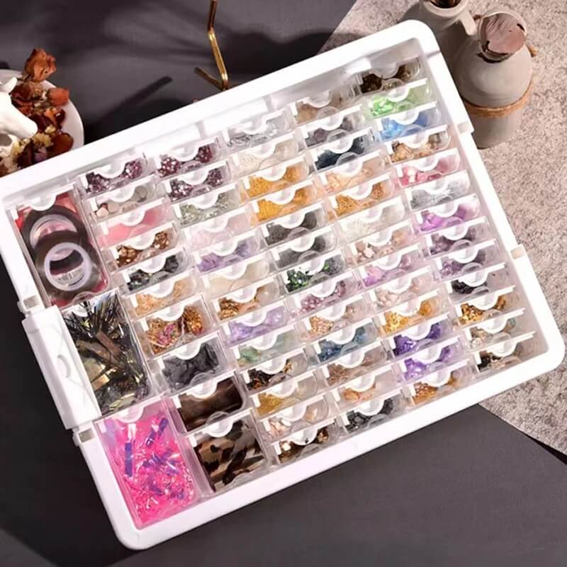 transparent plastic diamond painting storage box
