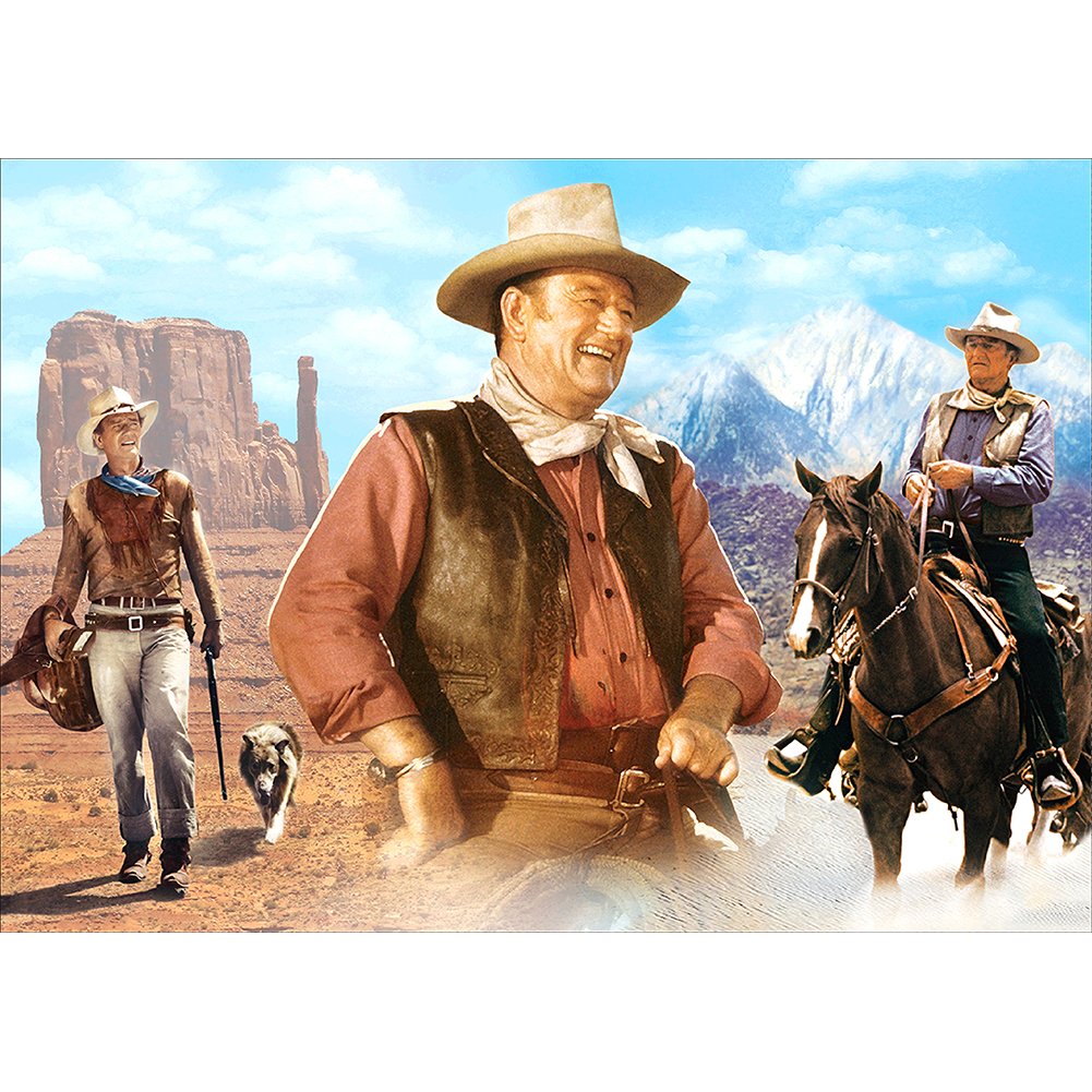 5D Diy Diamond Painting Kit Full Round Beads Happy Cowboy