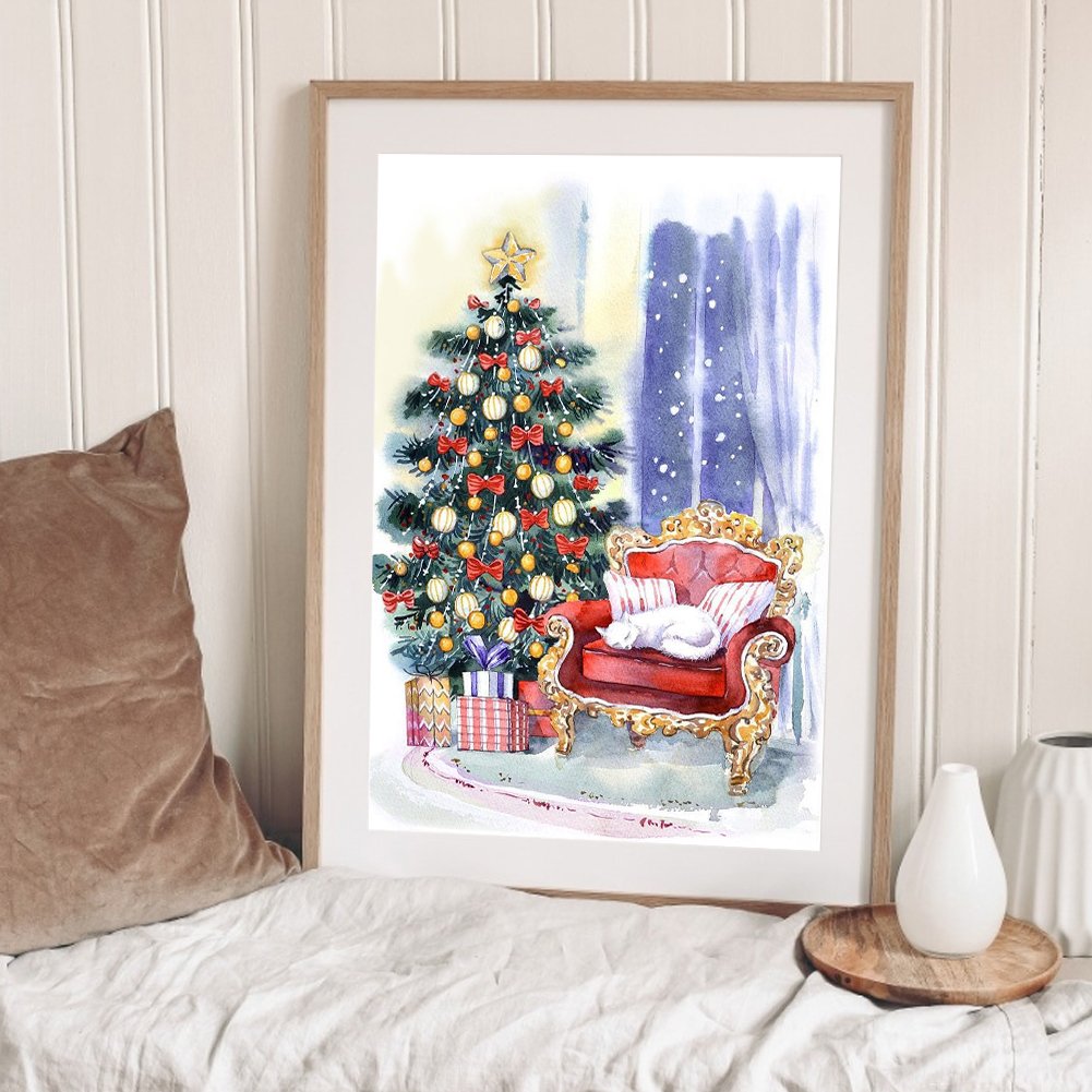 11ct Stamped Cross Stitch - Christmas Tree (40*55cm) A