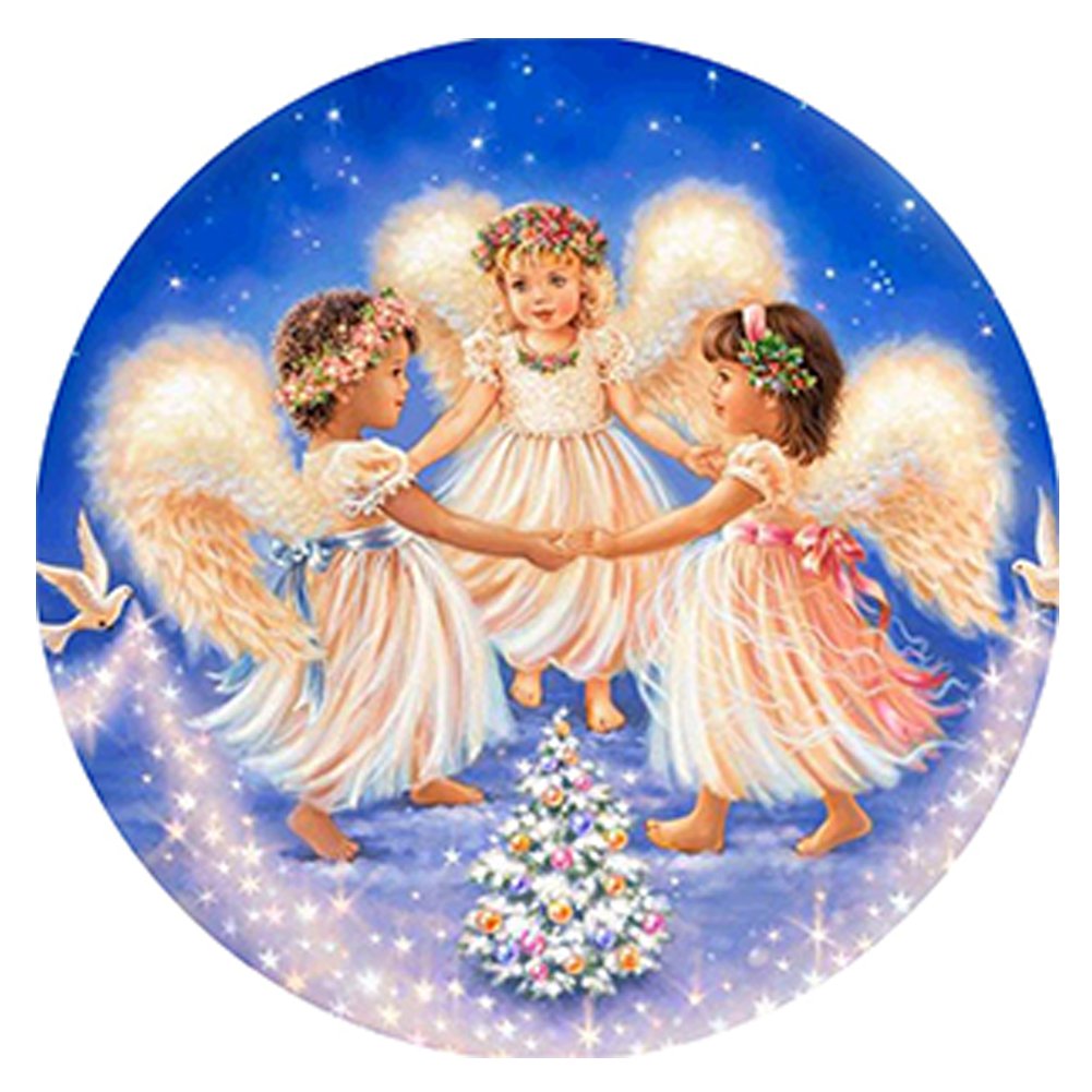Angel Religion 11CT Stamped Cross Stitch (36*36CM)