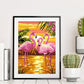 5D DIY Diamond Painting Kit - Full Round - Flamingo B