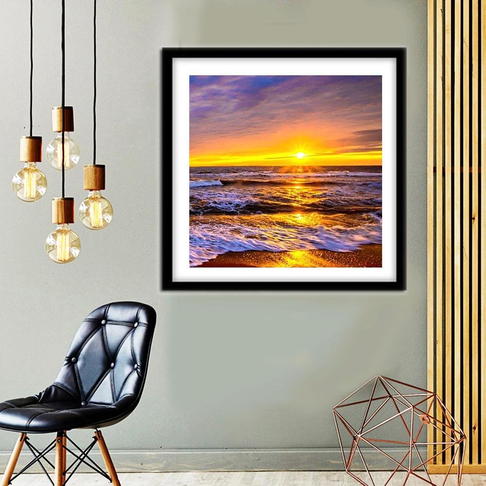 Diamond Painting - Full Round - Sea Sunrise A