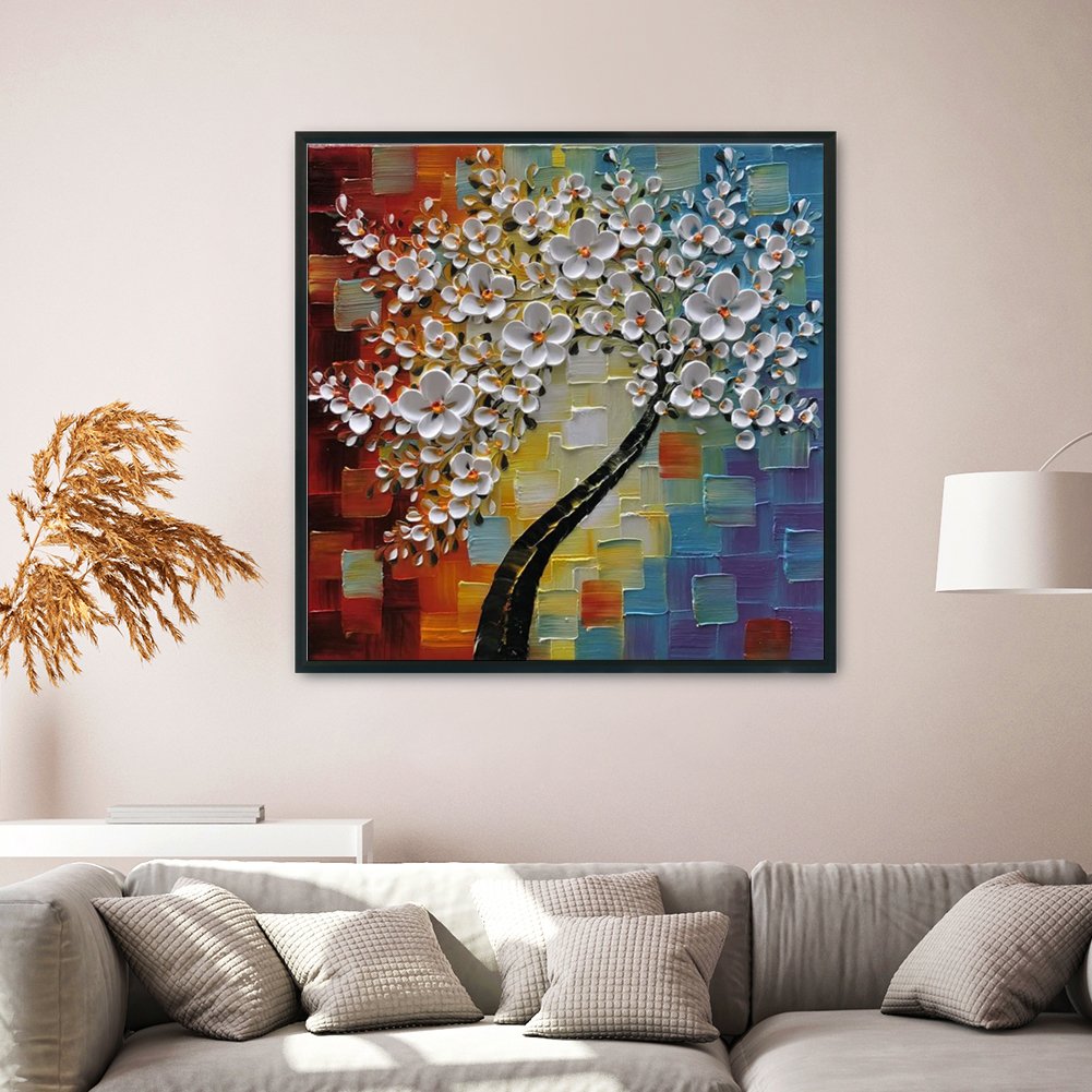 11ct Stamped Cross Stitch - Tree Beach (50*50cm)