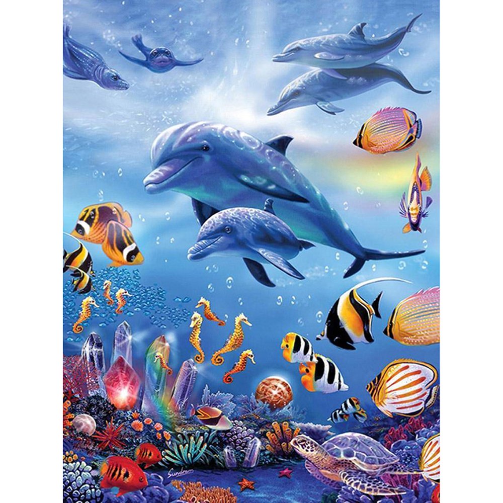 Dolphin Underwater Diamond Painting 
