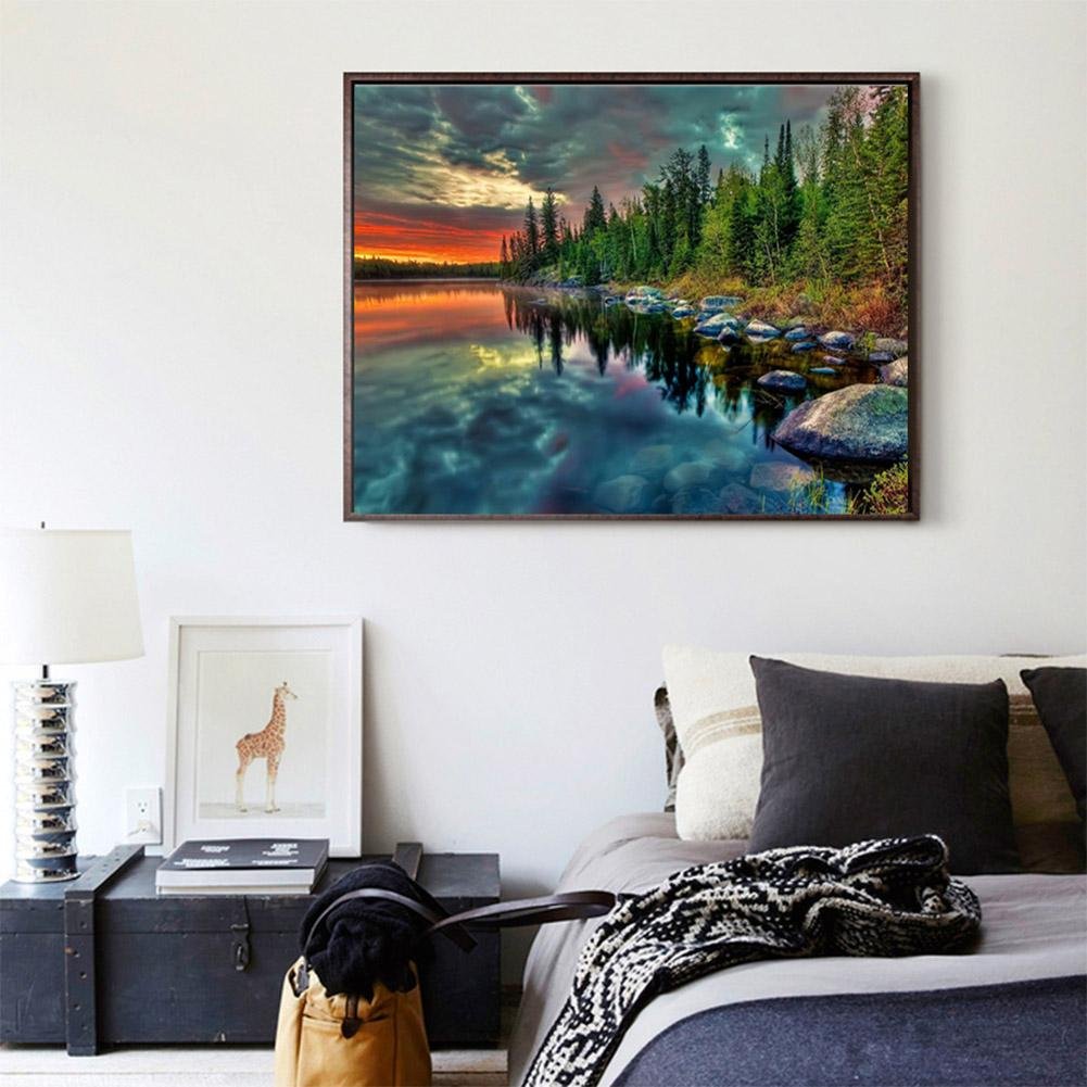 Diamond Painting - Full Round -Lake Forest