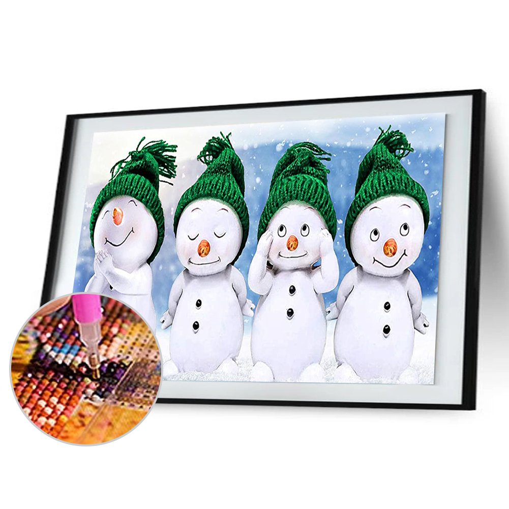 Diamond Painting - Full Round - Snowman (30*50cm)
