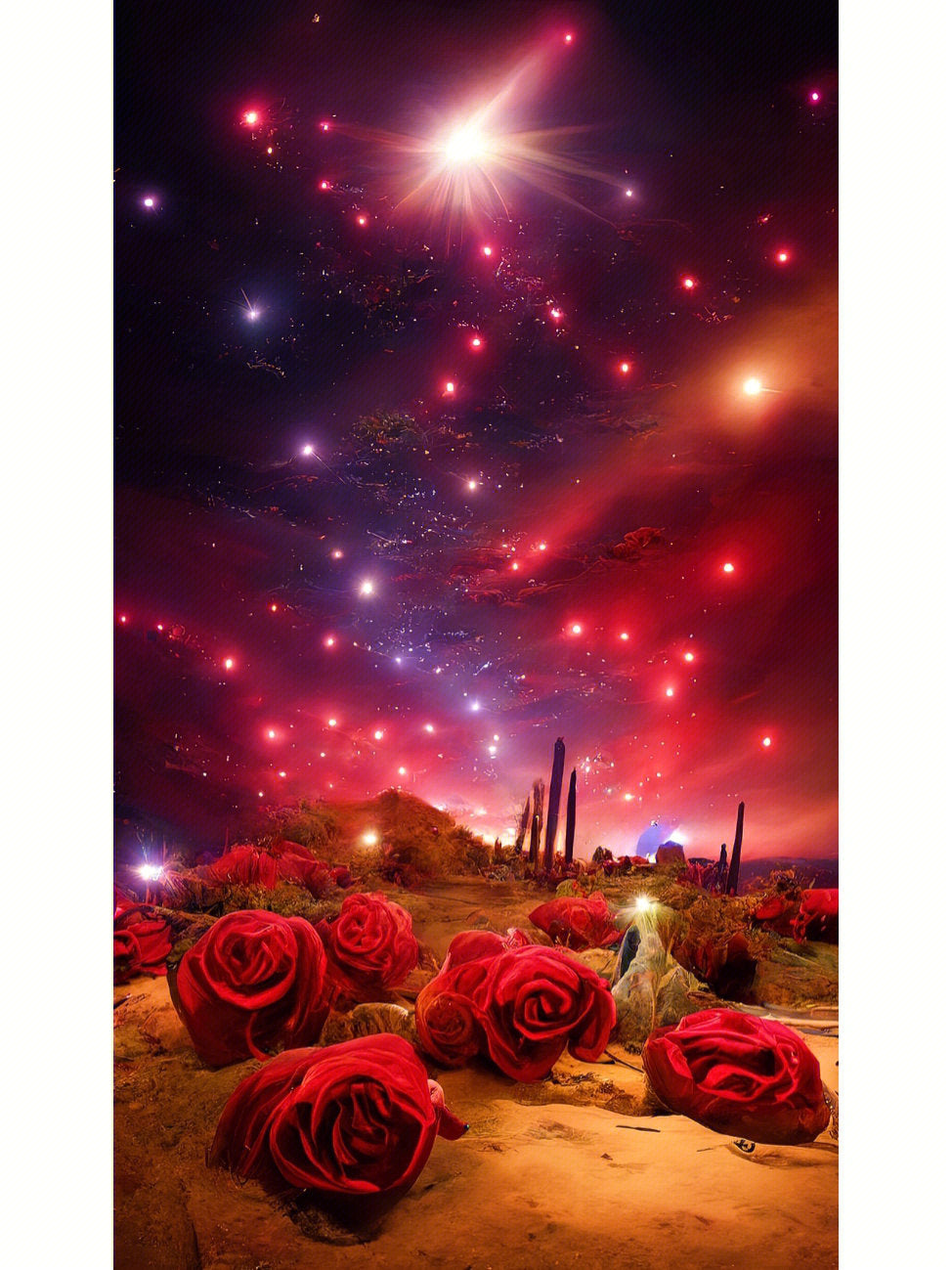 Full Round/Square Diamond Painting Kits | Scenery Rose 40x70cm 50x80cm A