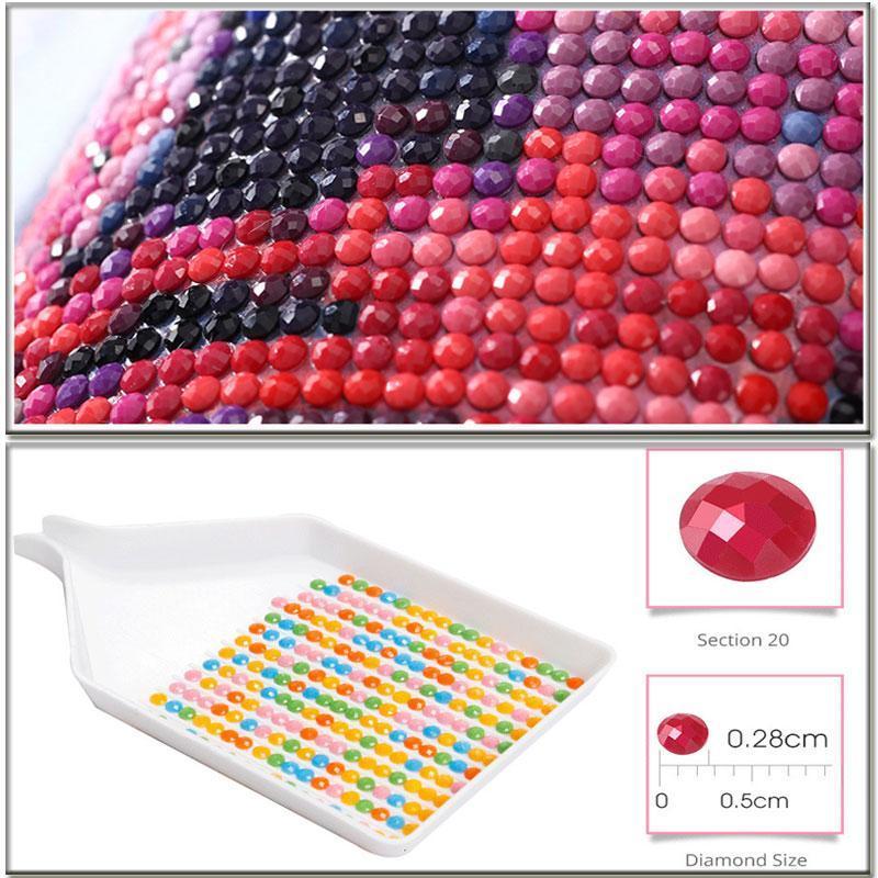 Round Diamond Beads