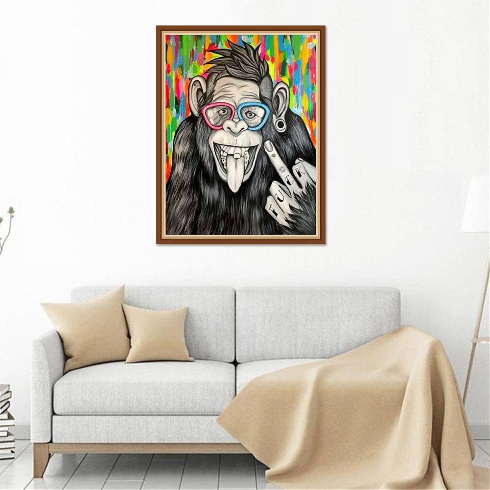 Diamond Painting - Full Round - Chimpanzee