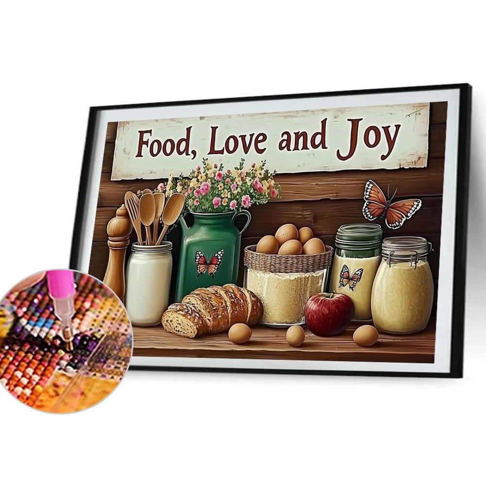 Diamond Painting - Full Round / Square - Kitchen Shelves