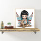 5D DIY Diamond Painting Kit - Full Round - Cute Big Eyes Doll C