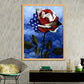 Diamond Painting - Partial Round - Flag Rose