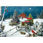 5D Diy Diamond Painting Kit Full Round Beads Christmas Carriage