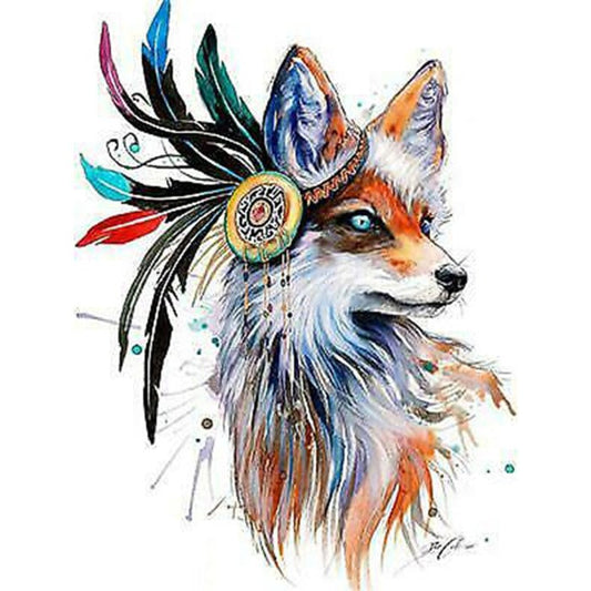 Fox DIY Digital Oil Painting By Numbers Kits Canvas Acrylic Color Drawing Picture