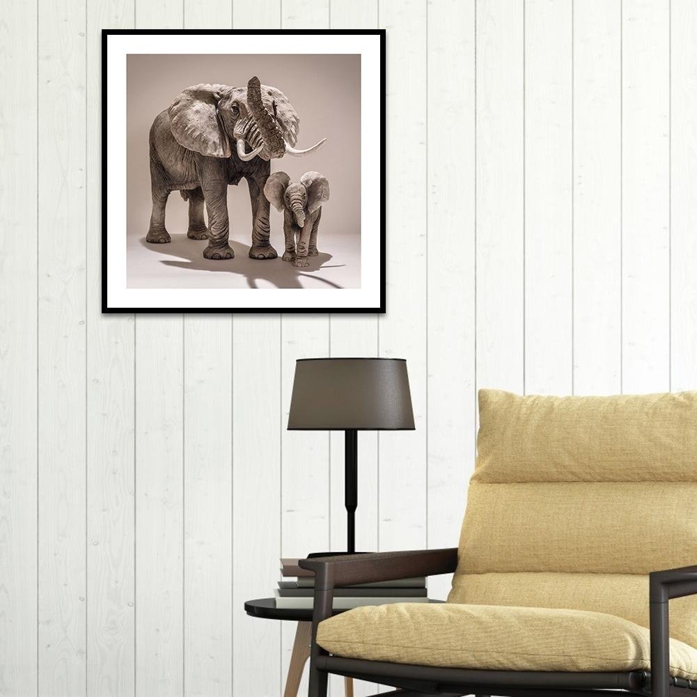 Diamond Painting - Full Round - Elephants