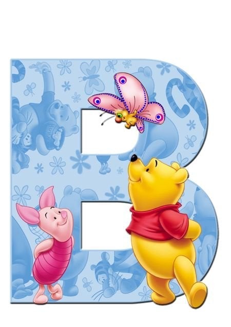 Diamond Paintings Art Full Square Drill Letter B Winnie The Pooh