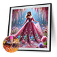Diamond Painting - Full Round / Square - Girl In Red Evening Dress