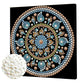 DIY Pearl Painting With Frame - Handmade Self-Adhesive Pearls - Ocean Bead Mandala (25*25cm)
