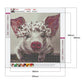 Diamond Painting - Full Round - Flower Pig