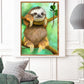Diamond Painting - Full Round - Cute Sloth