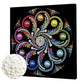 DIY Pearl Painting With Frame - Handmade Self-Adhesive Pearls - Swirl Color Mandala (25*25cm)