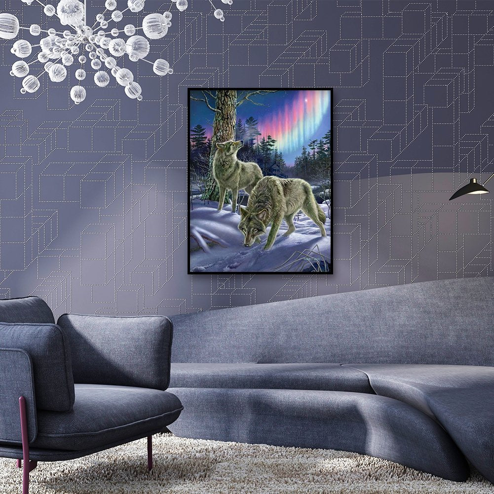 Diamond Painting - Full Round - Wolf 5