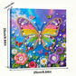 DIY Pearl Painting With Frame - Handmade Self-Adhesive Pearls - Butterfly (25*25cm) E
