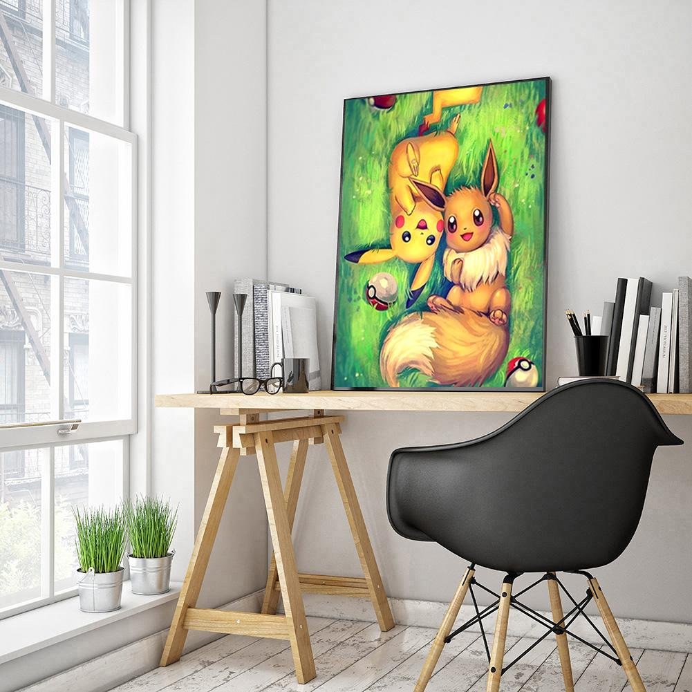 Diamond Painting - Full Round - Pikachu A