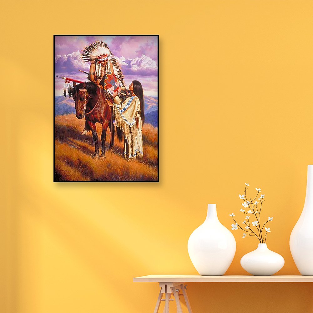 Diamond Painting - Full Round - Indian Couple