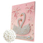 DIY Pearl Painting With Frame - Handmade Self-Adhesive Pearls - Swan (30*40cm)