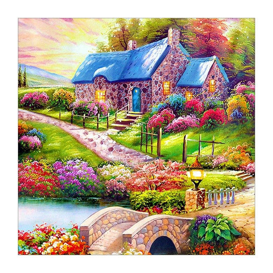 Diamond Painting - Full Round - Colorful House