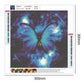 Diamond Painting - Full Round - Blue Butterfly
