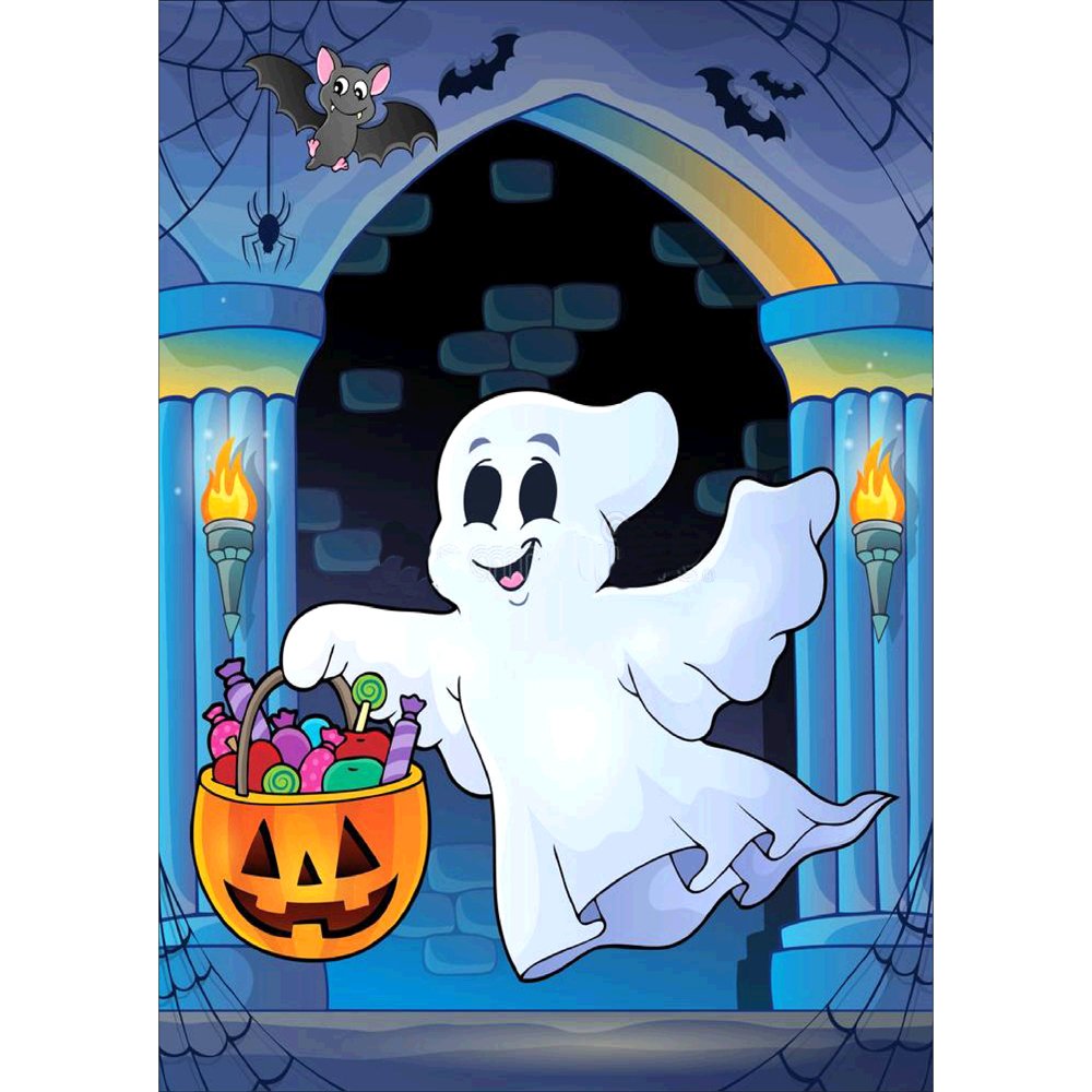 5D Diy Diamond Painting Kit Full Round Beads Ghost