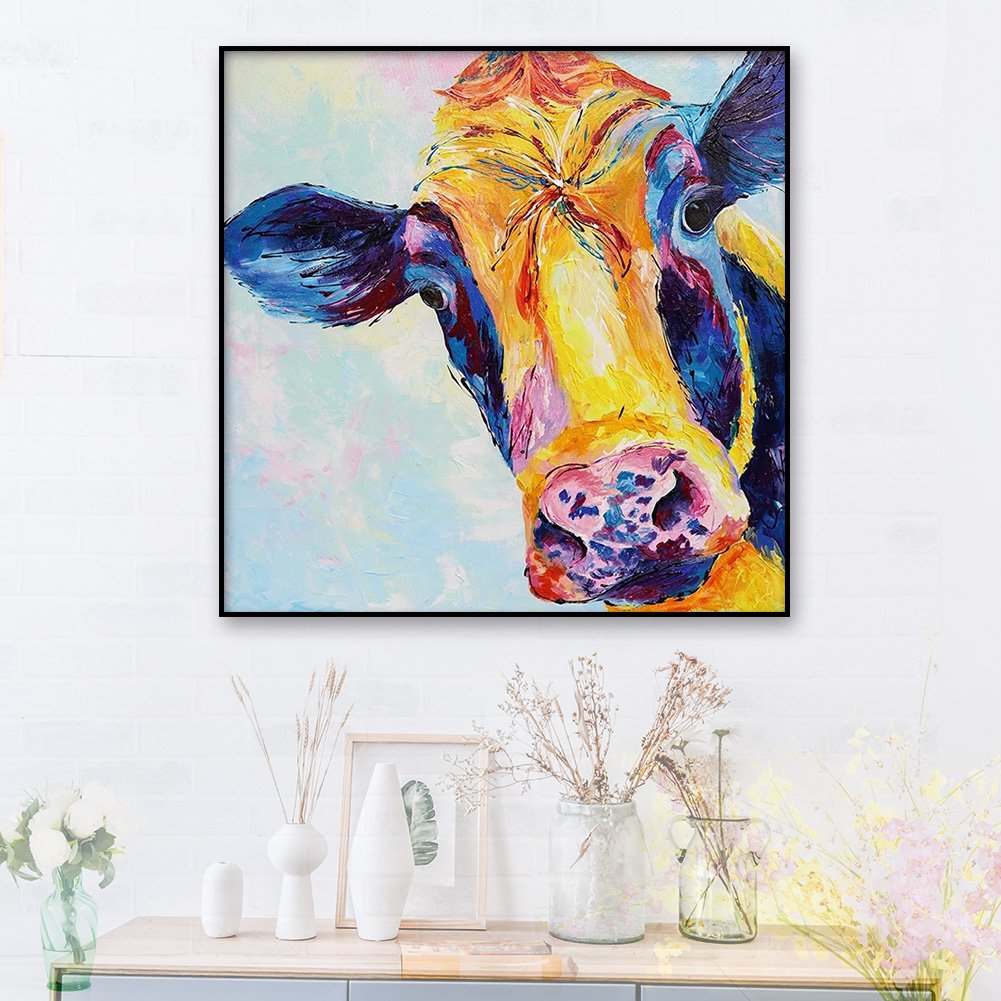 Diamond Painting - Full Round - Cow C