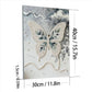 DIY Pearl Painting With Frame - Handmade Self-Adhesive Pearls - Butterfly (30*40cm) A