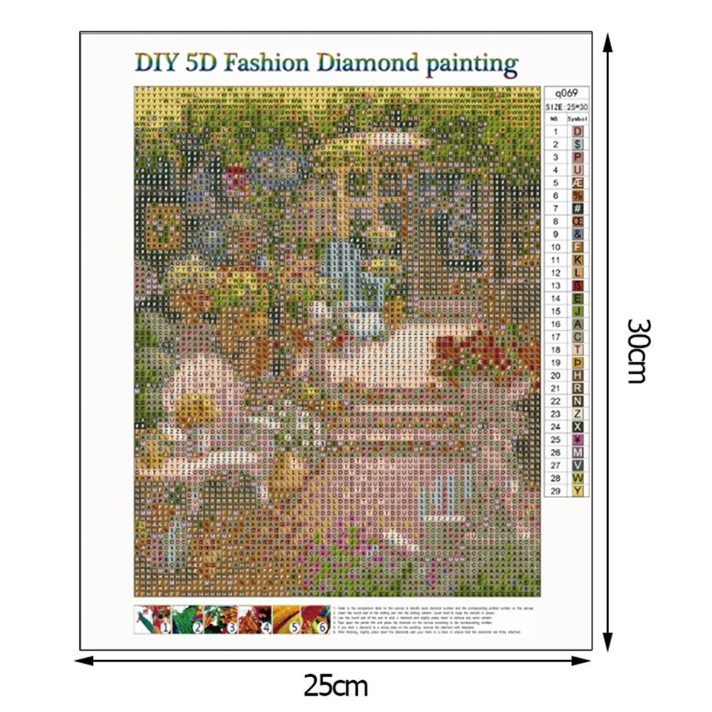 Diamond Painting - Full Round - Quiet Yard B