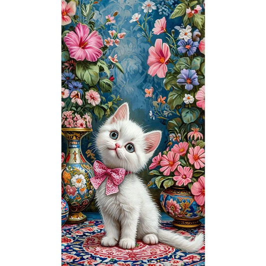 Big Size Diamond Painting - Full Round / Square - Cat (40*70cm)