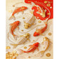 DIY Pearl Painting With Frame - Handmade Self-Adhesive Pearls - Koi Fish (40*50cm)